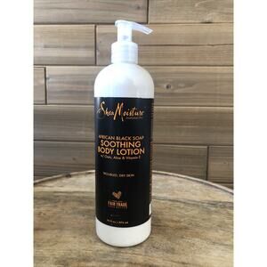 Shea Moisture African Black Soap Soothing Body Lotion 16 oz New!